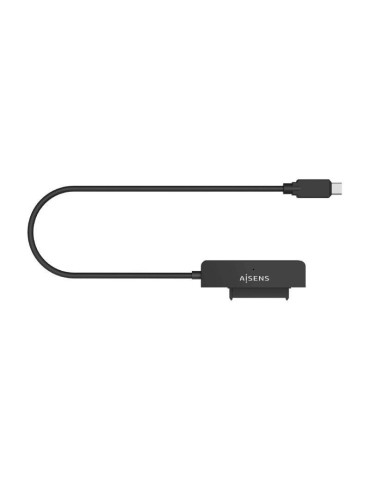 Adaptador para Discos Duros 2.5" Aisens ASE-25C04B/ USB Tipo-C 3.1 Macho - SATA