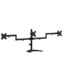 Soporte de Sobremesa para 3 Monitores Aisens DT27TSR-287/ Giratorio/ Inclinable/ hasta 10kg