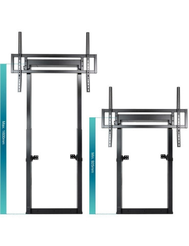 Soporte de Pared Fijo/ Suelo TooQ HIPERIÓN FS2280M-B para TV de 55-100"/ hasta 120kg 2