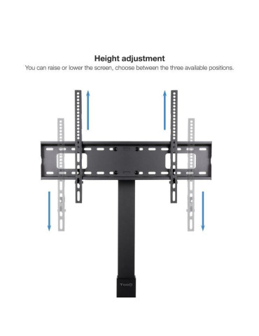 Soporte de Suelo TooQ FS2285M-B para TV de 37-70"/ hasta 40kg 2