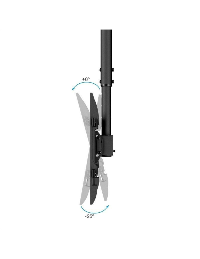 Soporte de Techo Giratorio/ Inclinable/ Nivelable TooQ LPCE1175TSLI-B para TV de 32-75"/ hasta 60kg