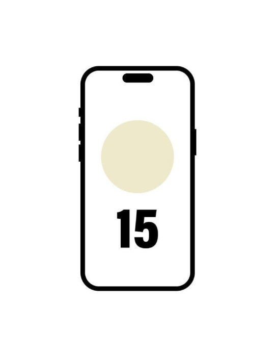Smartphone Apple iPhone 15 256Gb/ 6.1"/ 5G/ Amarillo