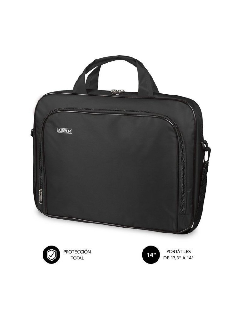 Maletín Subblim Oxford para Portátiles hasta 14"/ Negro
