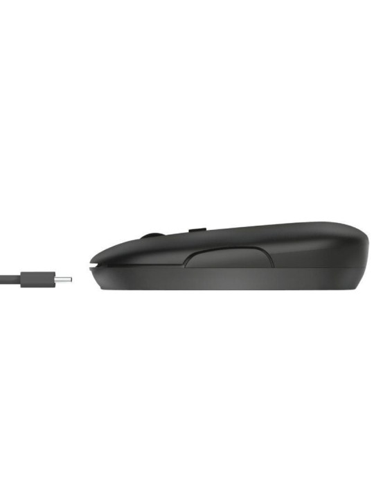 Ratón Inalámbrico Trust Puck/ Batería recargable/ Hasta 1600 DPI