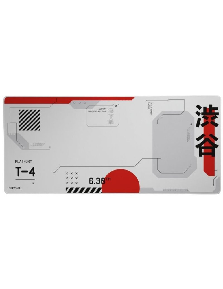 Alfombrilla Trust Gaming GXT 759 XXL/ 900 x 400 x 3mm/ Blanca