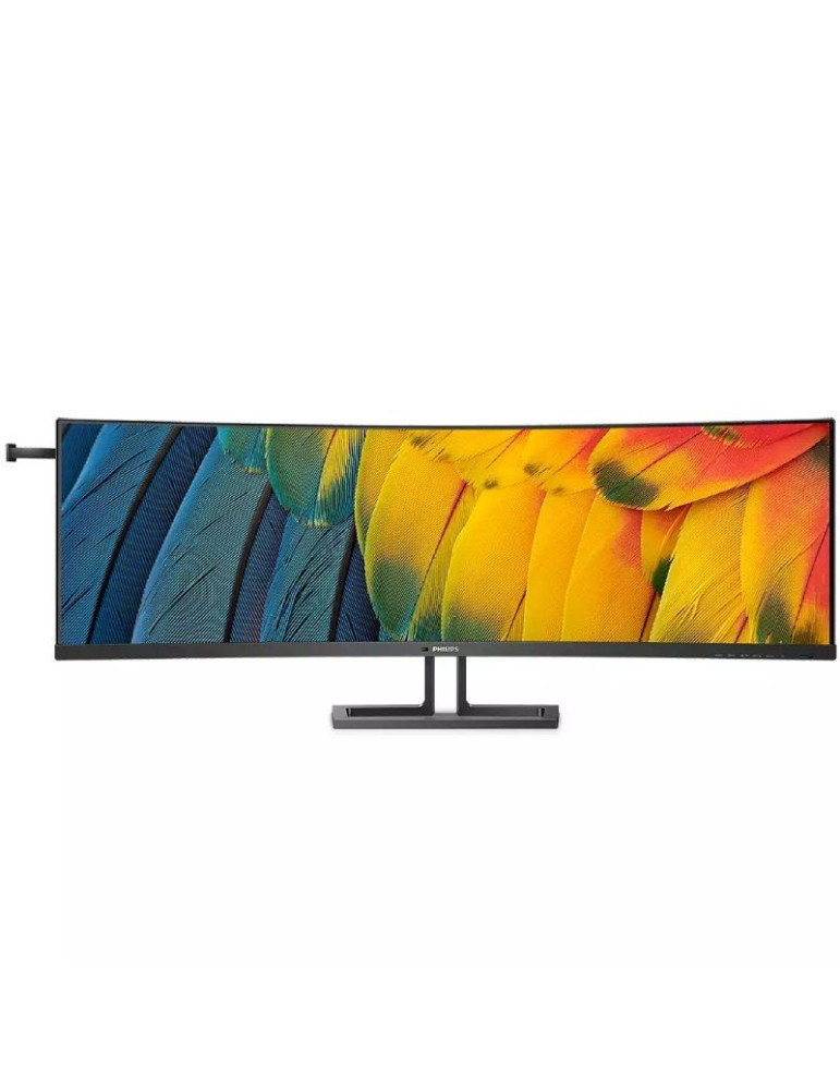 Monitor Profesional Ultrapanorámico Curvo Philips 45B1U6900C 44.5"/ Dual QHD/ Multimedia/ Regulable en altura/ Negro
