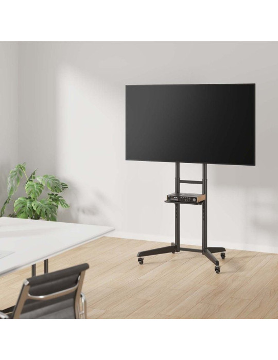 Soporte de Suelo Inclinable con Ruedas Aisens FT70TE-211 para TV de 37-70"/ hasta 50kg