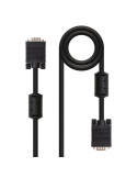 Cable SVGA Nanocable 10.15.0115/ VGA Macho - VGA Macho/ 15m/ Negro