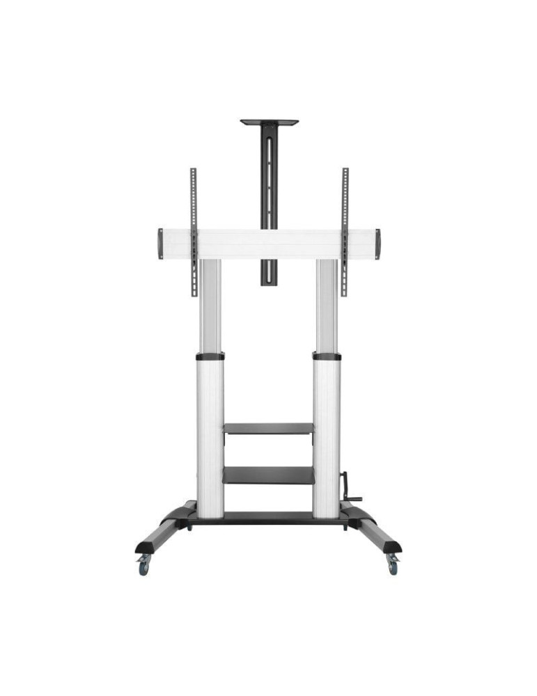 Soporte de Suelo Inclinable con Ruedas y Manivela Aisens FT100TE-125 para TV 60-100"/ hasta 100kg