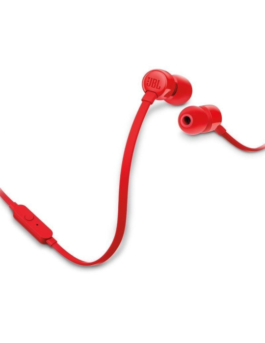 Auriculares Intrauditivos JBL Tune 160/ con Micrófono/ Jack 3.5/ Rojos