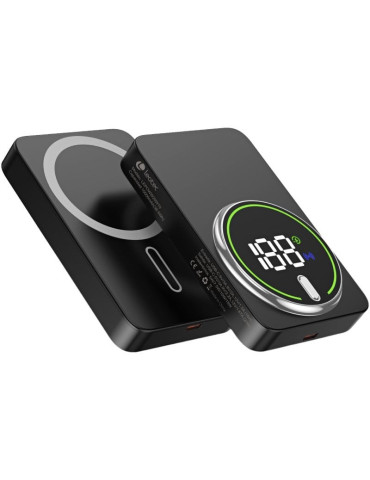 Powerbank 10000mAh Leotec LEPOWW20W10K/ 20W/ Wireless/ Negra/ Incluye Cable USB Tipo-C 2