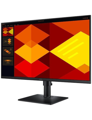 Monitor Profesional Samsung Essential Monitor S4 S24D406GAU/ 24"/ Full HD/ Multimedia/ Regulable en altura/ Negro 2