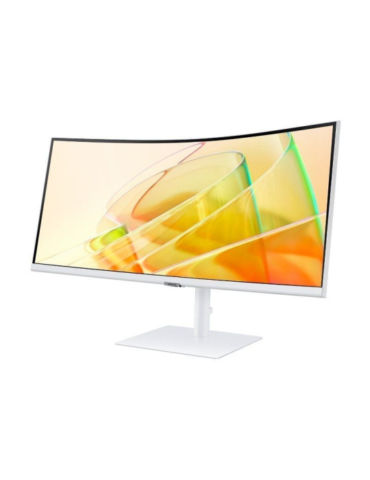 Monitor Profesional Ultraparonámico Curvo Samsung ViewFinity S6 S34C650TAU 34"/ UWQHD/ Multimedia/ Regulable en altura/ Blanco