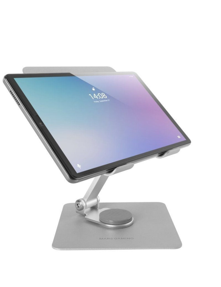 Soporte para Tablets/Convertibles Mars Gaming MA-RST/ hasta 13"/ Gris Plateado