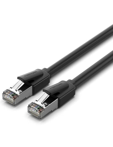 Cable de Red RJ45 SFTP Vention IKKBF Cat.8/ 1m/ Negro