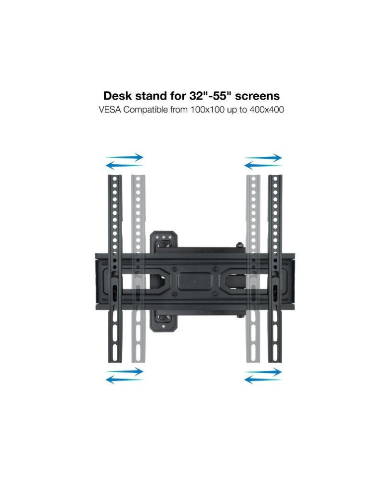 Soporte de Pared Giratorio/ Inclinable/ Nivelable TooQ LP7843TN-B para TV de 32-55"/ hasta 35kg