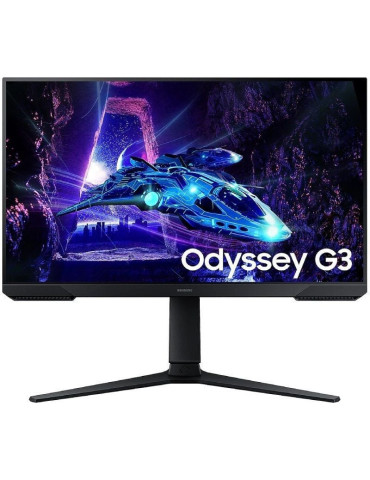 Monitor Gaming Samsung Odyssey G3 S24DG300EU/ 24"/ Full HD/ 1ms/ 180Hz/ VA/ Regulable en altura/ Negro