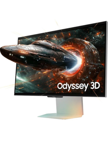 Monitor Gaming Samsung Odyssey 3D G90XF S27FG904XU 27"/ 4K/ 1ms/ 165Hz/ 3D/ Multimedia/ Regulable en altura/ Plata