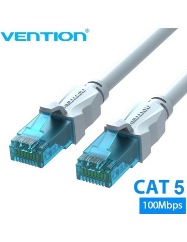 Cable de Red RJ45 UTP Vention VAP-A10-S1500 Cat.5e/ 15m/ Azul y Blanco
