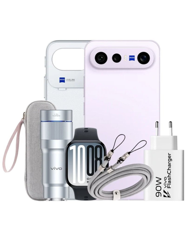 Smartphone Vivo X300 FE 12GB/ 512GB/ 6.31"/ 5G/ Púrpura/ Incluye Extensor Teleobjetivo + Vivo Watch GT2