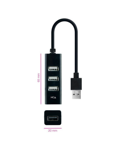 Hub USB 2.0 Nanocable 10.16.4404/ 4xUSB 2
