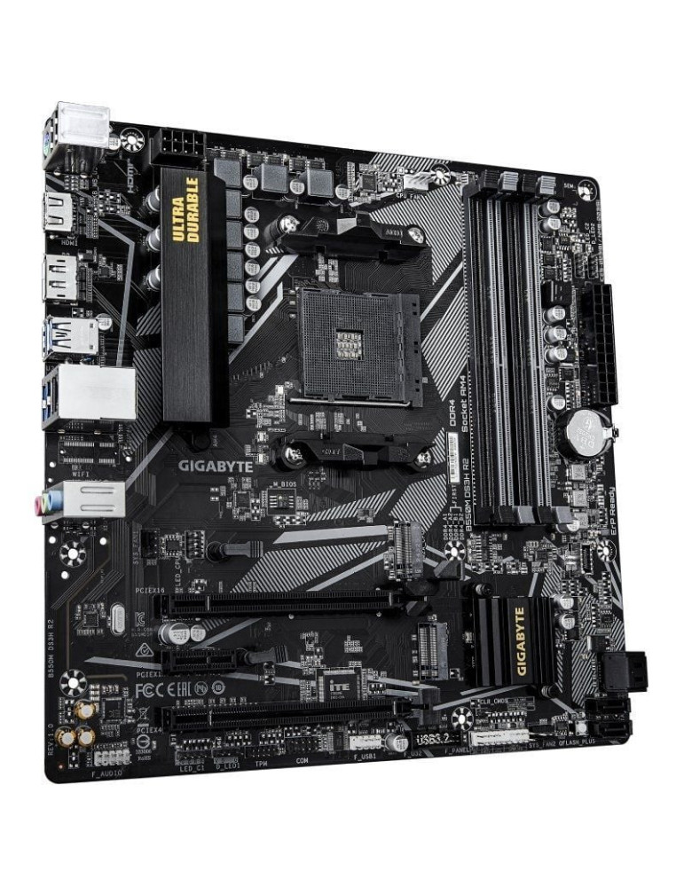 Placa Base Gigabyte B550M DS3H R2 Socket AM4/ DDR4/ PCIe 4.0/ Micro ATX