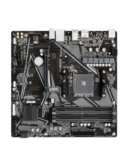 Placa Base Gigabyte B550M K Socket AM4/ DDR4/ PCIe 4.0/ Micro ATX