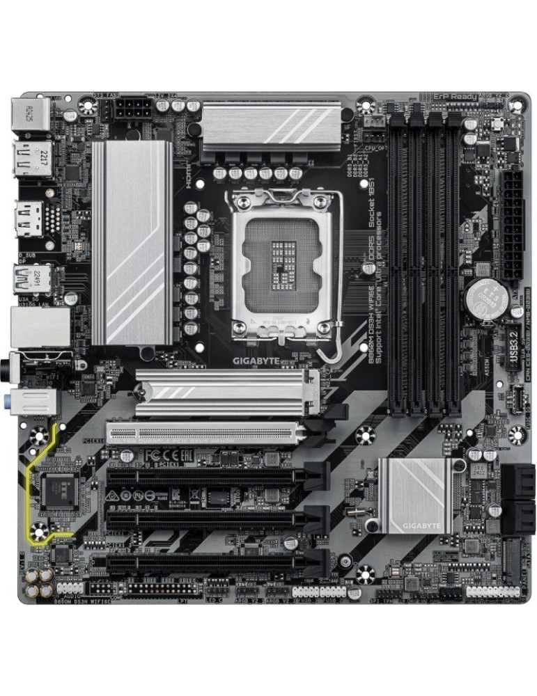Placa Base Gigabyte B860M DS3H WIFI6E Socket 1851/ DDR5/ PCIe 5.0/ Micro ATX