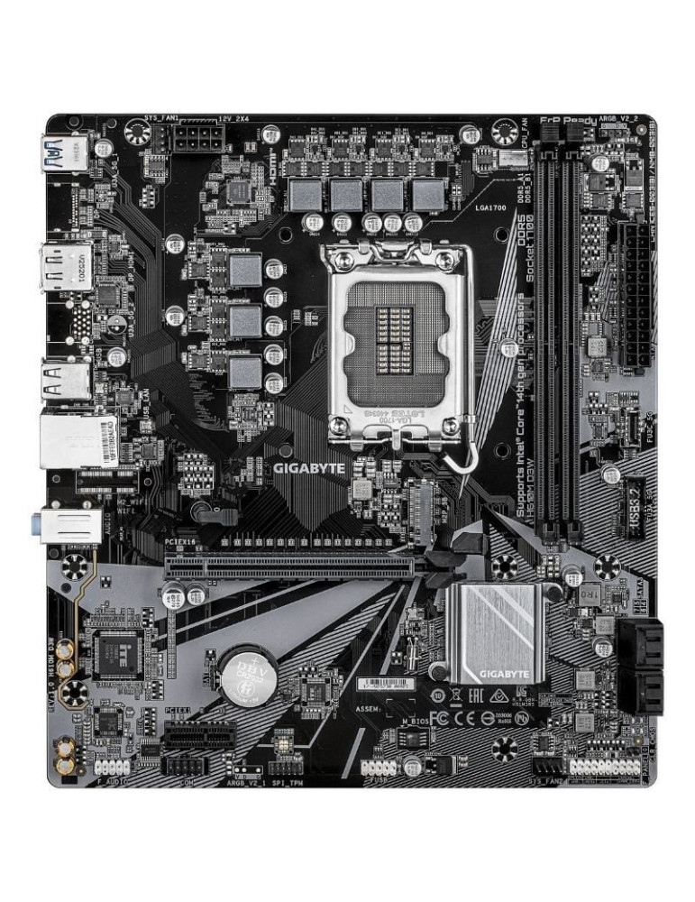 Placa Base Gigabyte H610M D3W Socket 1700/ DDR5/ PCIe 4.0/ Micro ATX