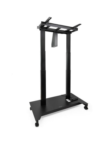 Soporte de Suelo Eléctrico/ Inclinable/ Ajustable con Ruedas TooQ UROS FSM03-B para TV 52-84"/ hasta 100kg