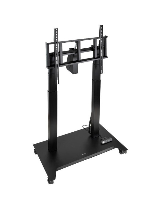 Soporte de Suelo Eléctrico/ Inclinable/ Ajustable con Ruedas TooQ UROS FSM03-B para TV 52-84"/ hasta 100kg