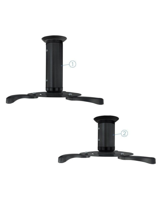 Soporte de Techo para Proyector TooQ PJ1010TN-B/ Inclinable/ Giratorio/ hasta 10kg