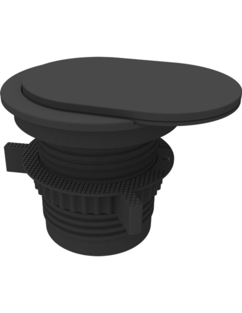 Toma Enchufe Empotrable 1 Toma de Corriente/ 1 USB Tipo-C/ 1 USB/ Negro