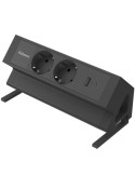 Regleta Sobremesa Fellowes 100137182/ 2 Tomas de corriente/ 1 USB - 1 USB Tipo-C/ Cable 2m/ Negra