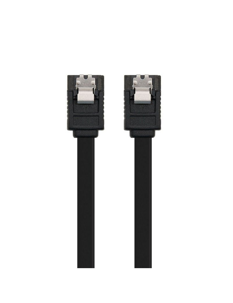 Cable SATA III Nanocable 10.18.1001-BK/ 50cm/ Negro