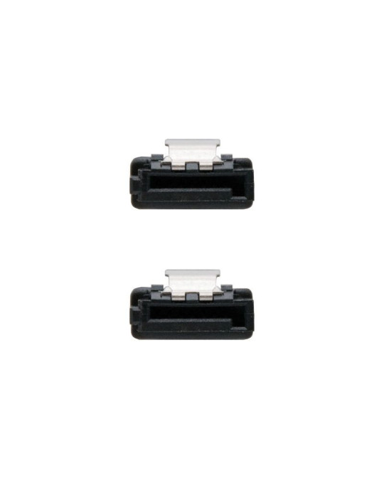 Cable SATA III Nanocable 10.18.1001-BK/ 50cm/ Negro