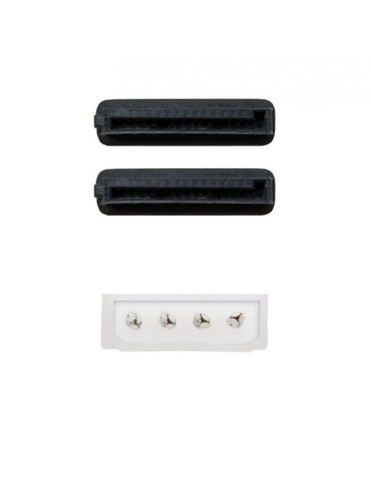 Cable Duplicador de Alimentación Nanocable 10.19.0101-OEM/ Molex Macho - 2x SATA Hembra/ 20cm