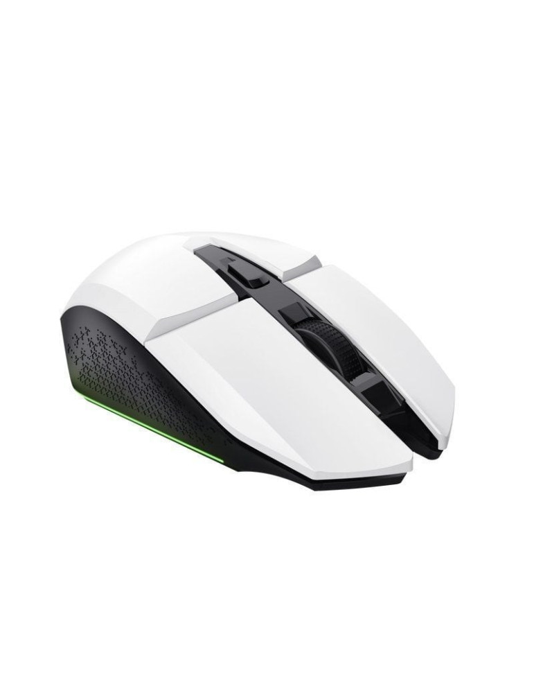 Ratón Gaming Inalámbrico Trust Gaming GXT 110 Felox/ Batería recargable/ Hasta 4800 DPI/ Blanco