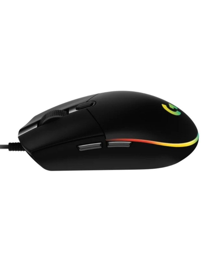 Ratón Gaming Logitech G102 Lightsync/ Hasta 8000 DPI/ Negro