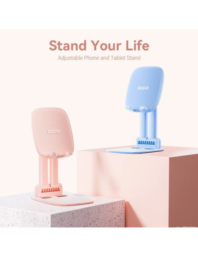 Soporte para Smartphone/Tablet Vention KSGP0/ Rosa