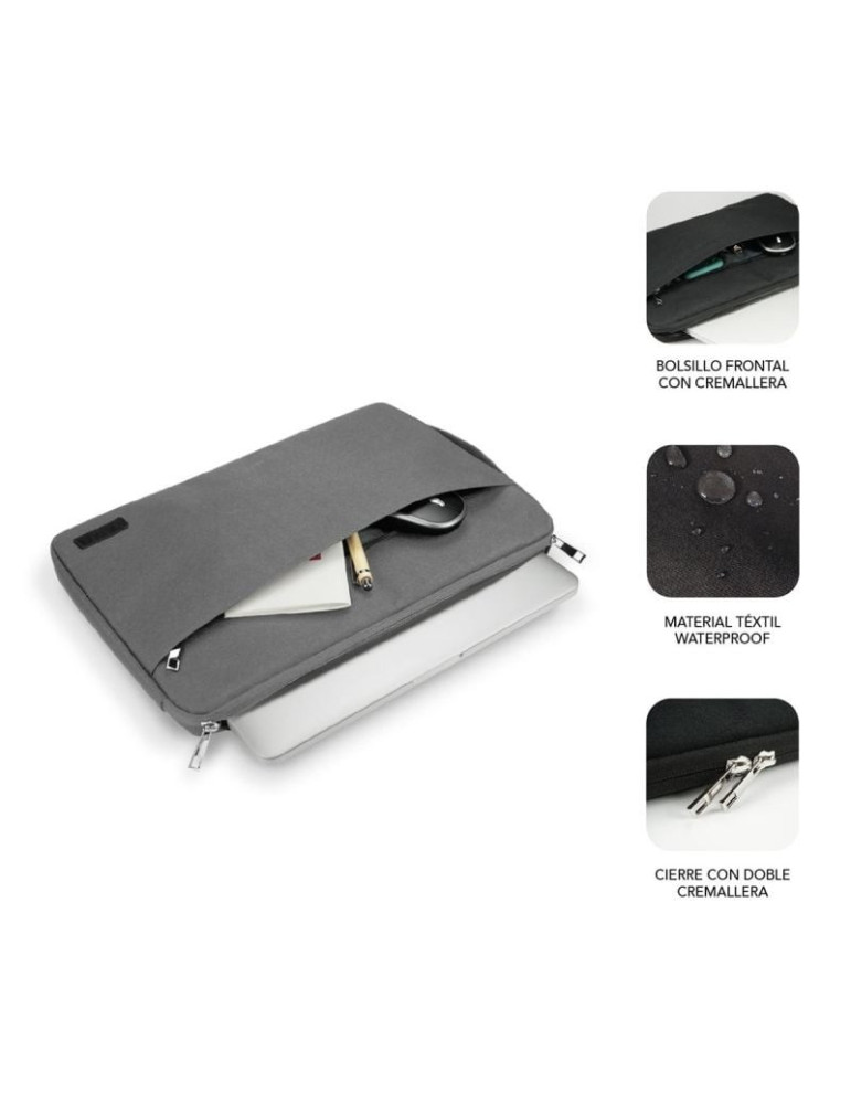 Funda Subblim Urban Laptop Sleeve para Portátiles hasta 15.6"/ Gris