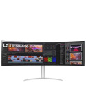 Monitor Gaming Ultrapanorámico Curvo LG UltraGear 49WQ95C-W 49"/ Dual QHD/ Multimedia/ Regulable en altura/ Blanco