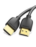 Cable HDMI 2.0 4K Portatil Vention AAIBH/ HDMI Macho - HDMI Macho/ 2m/ Negro