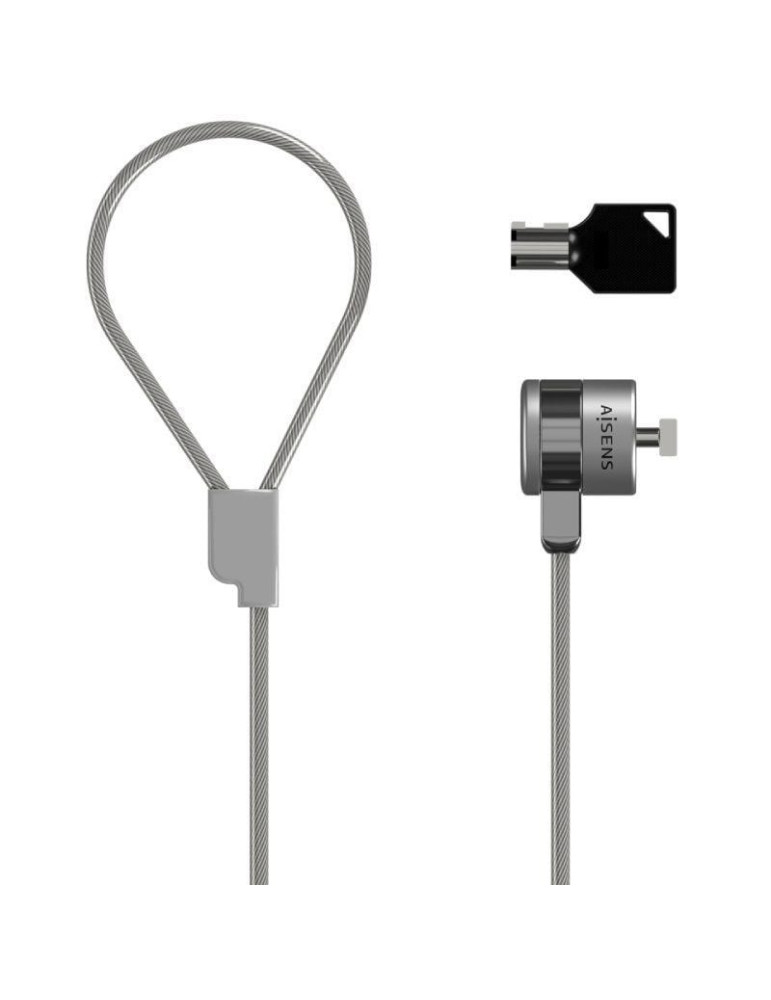Cable de Seguridad para Portátiles Aisens ASLK-D40K02-SL/ 1.5m