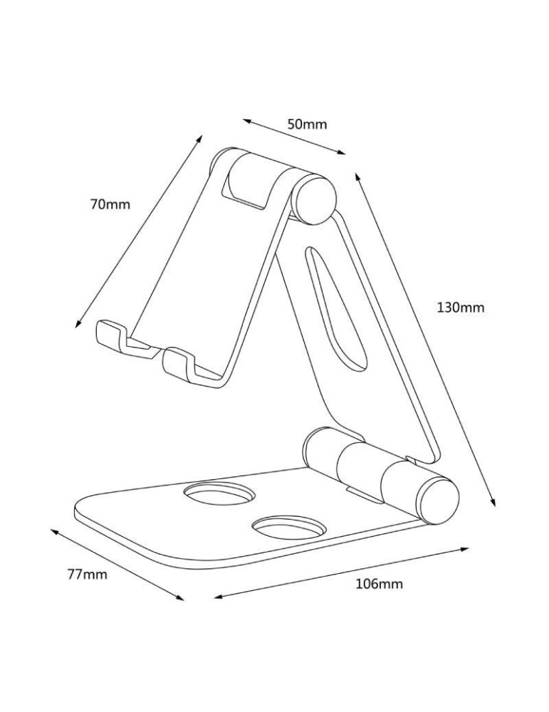 Soporte para Smartphone/Tablet Aisens MS2PXL-094/ Gris