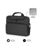 Maletín Subblim Air Padding para Portátiles hasta 14"/ Gris Oscuro