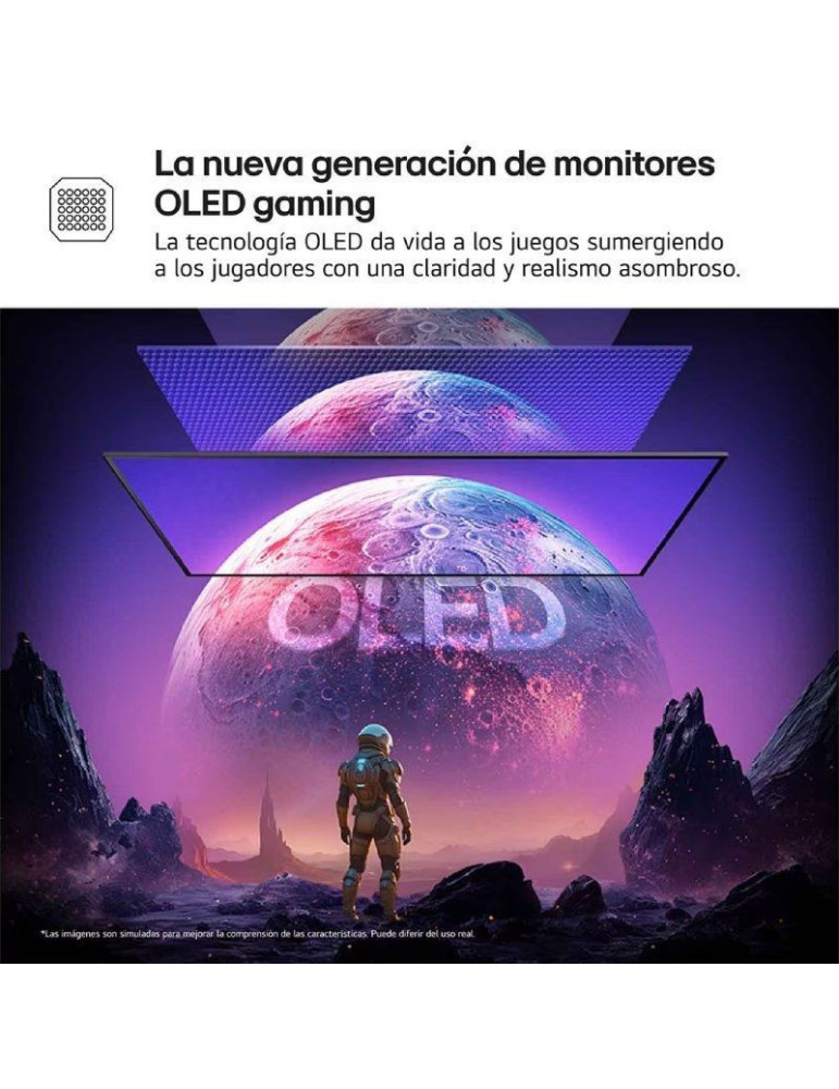 Monitor Gaming Ultrapanorámico LG UltraGear 32GX850A-B 32"/ 4K/ 0.03ms/ 330Hz/ OLED/ Regulable en Altura/ Negro