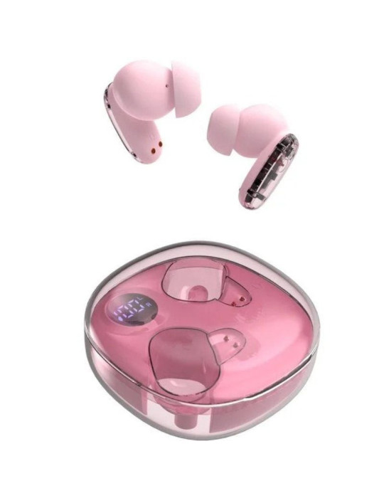 Auriculares Bluetooth Mars Gaming MHIB2 con estuche de carga/ Autonomía 7h/ Rosa
