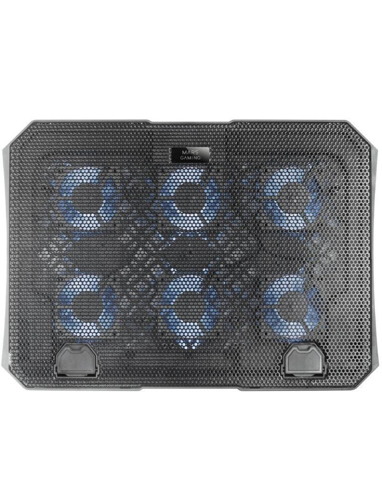 Soporte Refrigerante Mars Gaming MNBC23 para Portátiles hasta 16"/ Iluminación LED
