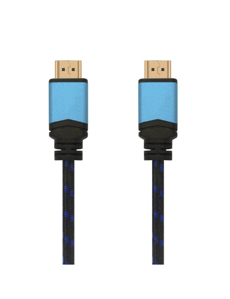 Cable HDMI 2.0 4K Aisens A120-0360/ HDMI Macho - HDMI Macho/ 10m/ Negro y Azul